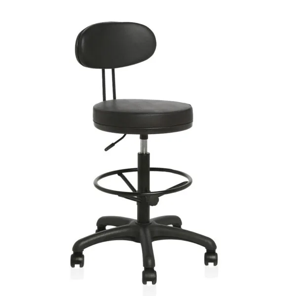 Oval Çemberli Sırtlıklı Bar Tabure 1