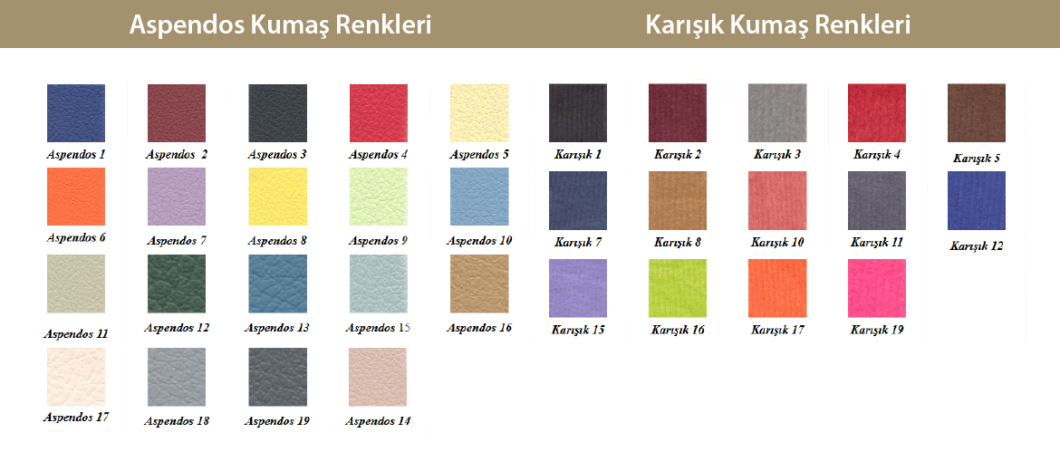 aspendos renkleri